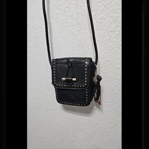 Sam & Hadley studded crossbody bag faux vegan leather